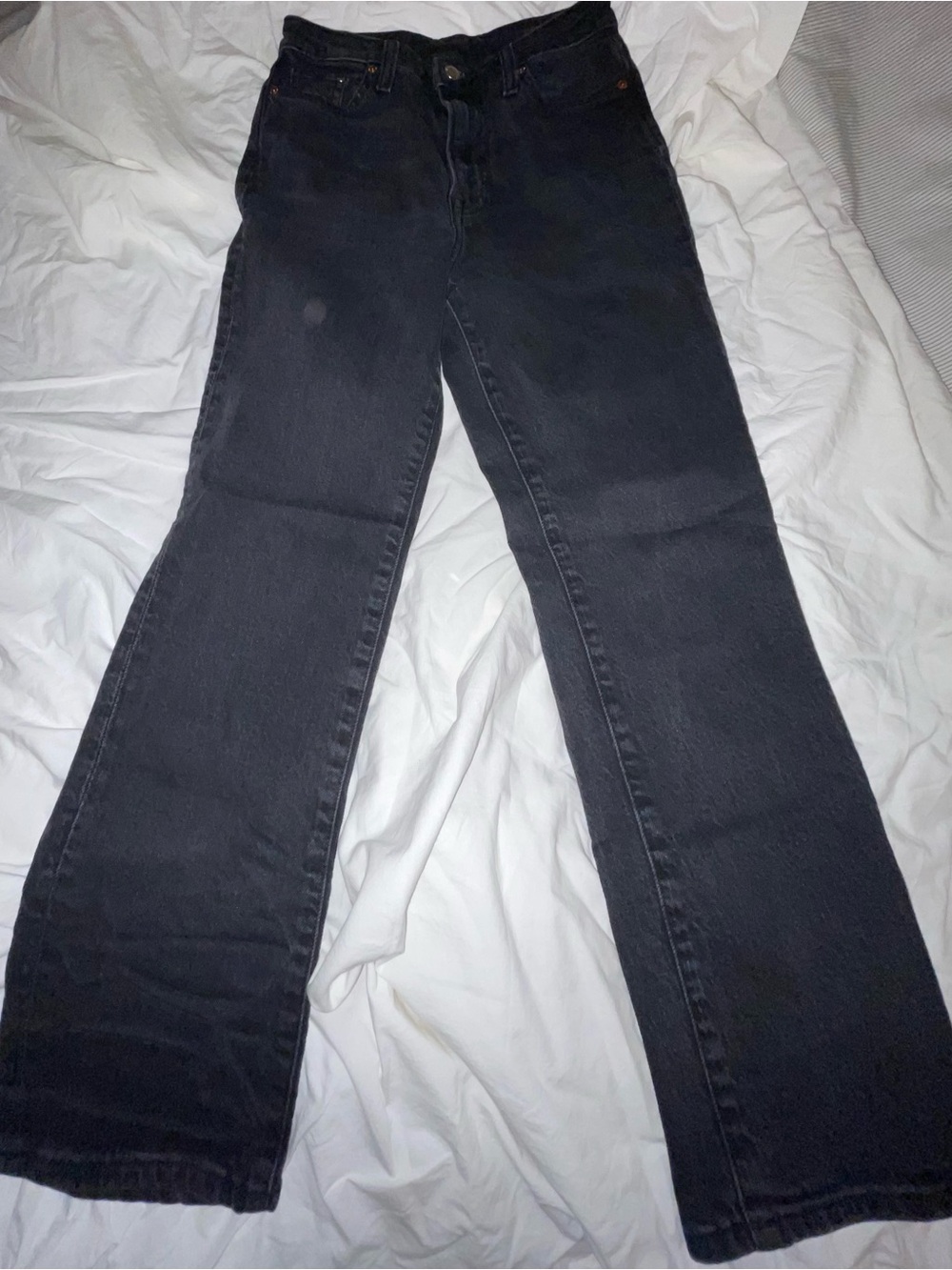 H&M Black Straight-Leg Women's Jeans